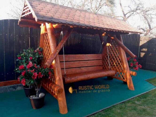 Hypocrite bankruptcy Integral Mobilier de grădină din lemn masiv realizat în stil rustic - Iubesc Viaţa